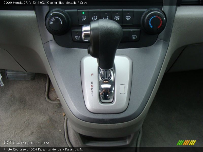 Glacier Blue Metallic / Gray 2009 Honda CR-V EX 4WD