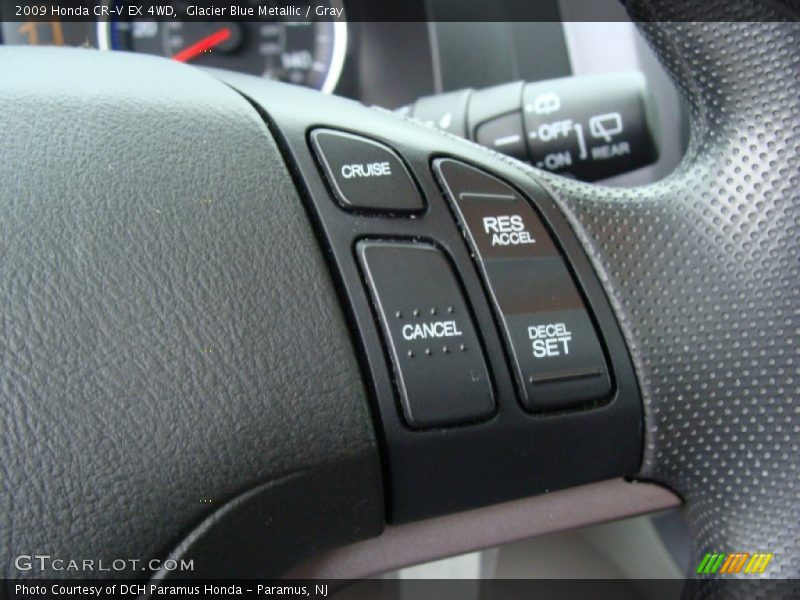 Glacier Blue Metallic / Gray 2009 Honda CR-V EX 4WD