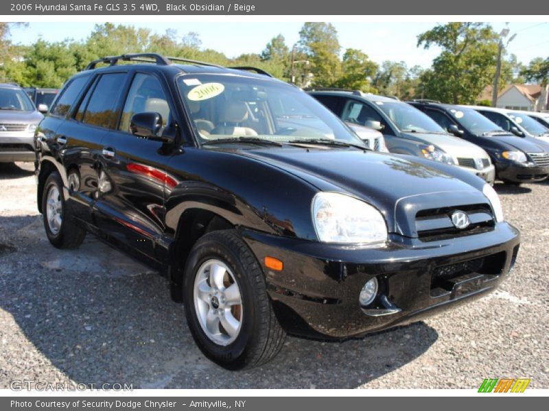 Black Obsidian / Beige 2006 Hyundai Santa Fe GLS 3.5 4WD