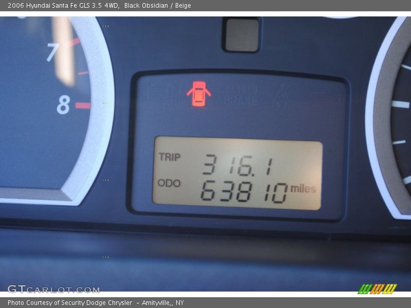Black Obsidian / Beige 2006 Hyundai Santa Fe GLS 3.5 4WD