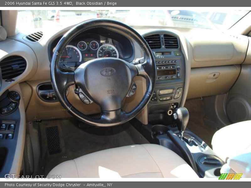 Black Obsidian / Beige 2006 Hyundai Santa Fe GLS 3.5 4WD