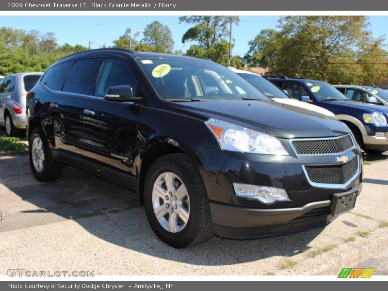 Black Granite Metallic / Ebony 2009 Chevrolet Traverse LT