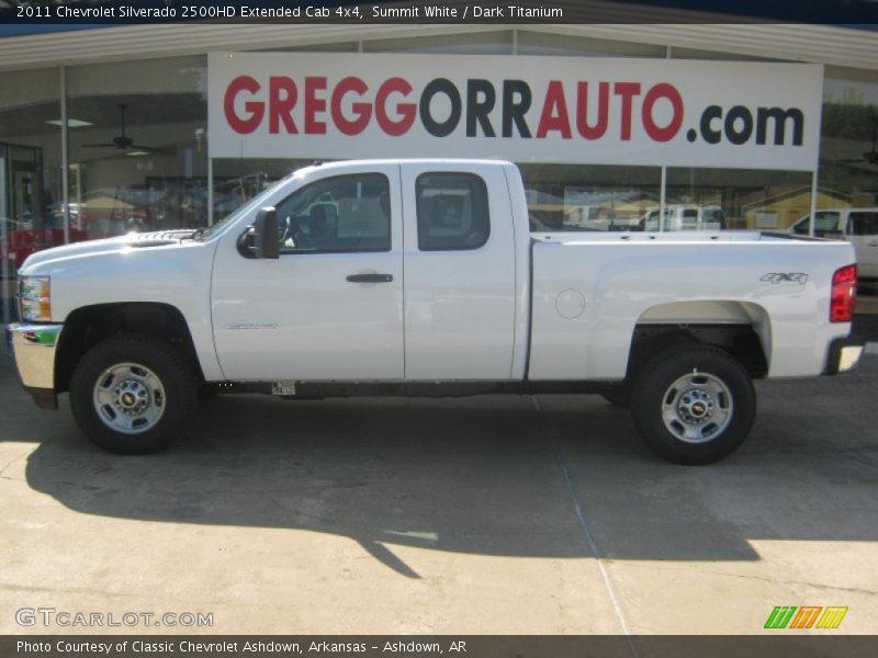 Summit White / Dark Titanium 2011 Chevrolet Silverado 2500HD Extended Cab 4x4