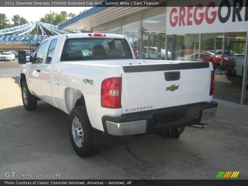Summit White / Dark Titanium 2011 Chevrolet Silverado 2500HD Extended Cab 4x4