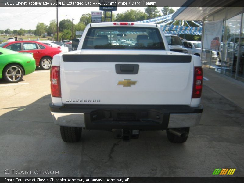 Summit White / Dark Titanium 2011 Chevrolet Silverado 2500HD Extended Cab 4x4