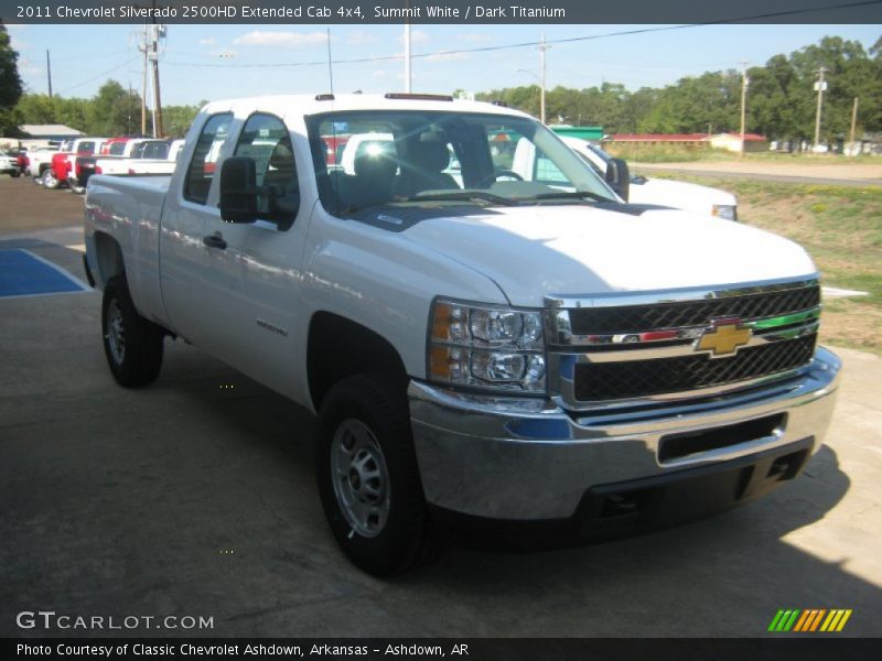 Summit White / Dark Titanium 2011 Chevrolet Silverado 2500HD Extended Cab 4x4
