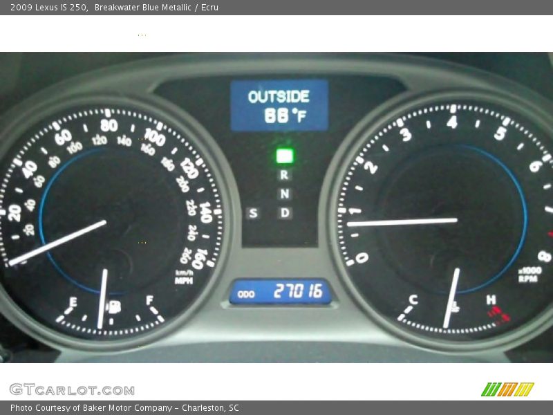 Breakwater Blue Metallic / Ecru 2009 Lexus IS 250