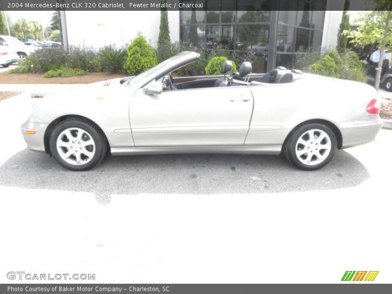 Pewter Metallic / Charcoal 2004 Mercedes-Benz CLK 320 Cabriolet