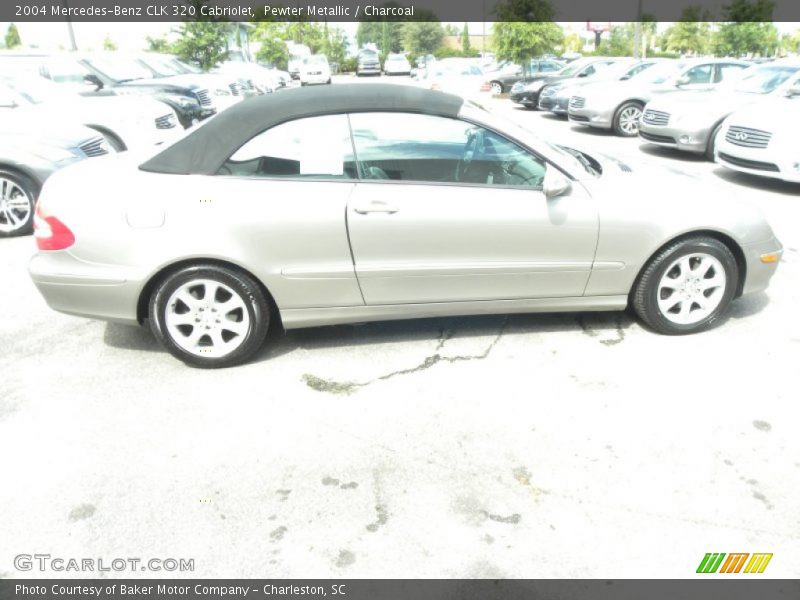 Pewter Metallic / Charcoal 2004 Mercedes-Benz CLK 320 Cabriolet
