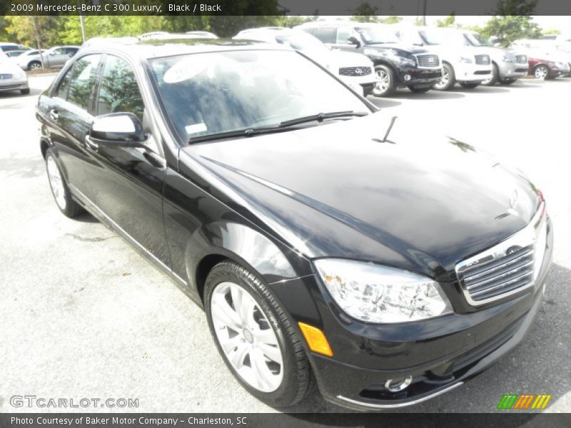 Black / Black 2009 Mercedes-Benz C 300 Luxury