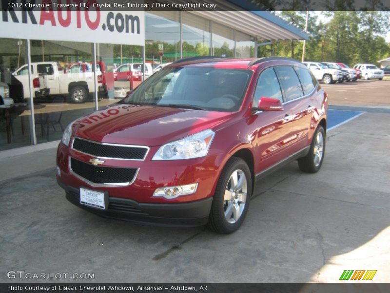 Crystal Red Tintcoat / Dark Gray/Light Gray 2012 Chevrolet Traverse LT