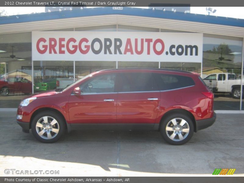 Crystal Red Tintcoat / Dark Gray/Light Gray 2012 Chevrolet Traverse LT