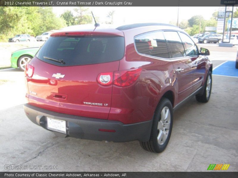 Crystal Red Tintcoat / Dark Gray/Light Gray 2012 Chevrolet Traverse LT