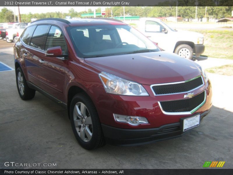 Crystal Red Tintcoat / Dark Gray/Light Gray 2012 Chevrolet Traverse LT