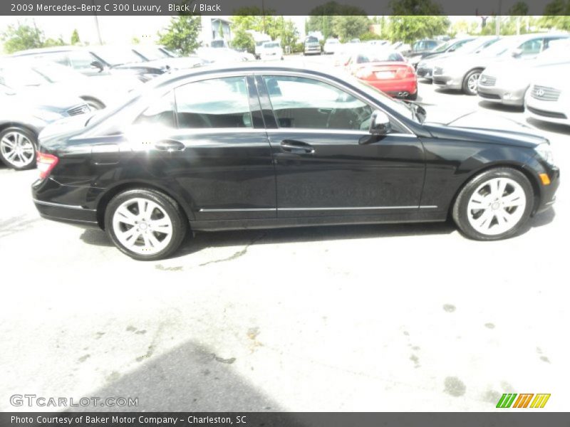 Black / Black 2009 Mercedes-Benz C 300 Luxury