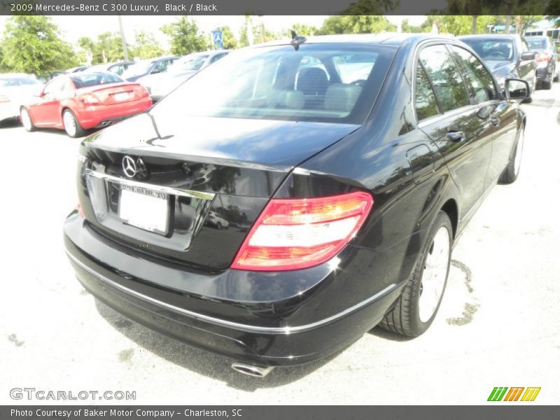 Black / Black 2009 Mercedes-Benz C 300 Luxury
