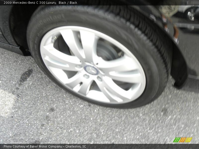 Black / Black 2009 Mercedes-Benz C 300 Luxury