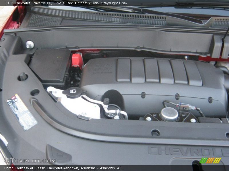 Crystal Red Tintcoat / Dark Gray/Light Gray 2012 Chevrolet Traverse LT