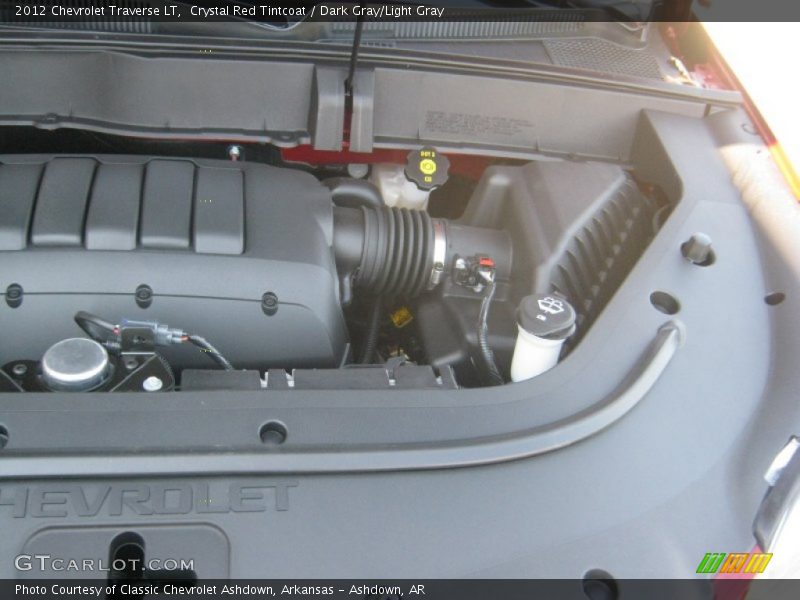Crystal Red Tintcoat / Dark Gray/Light Gray 2012 Chevrolet Traverse LT