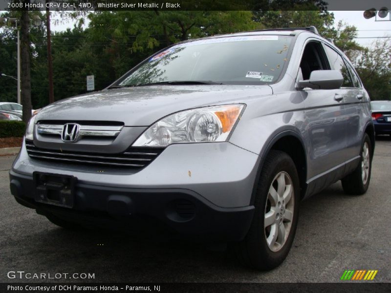 Whistler Silver Metallic / Black 2008 Honda CR-V EX-L 4WD