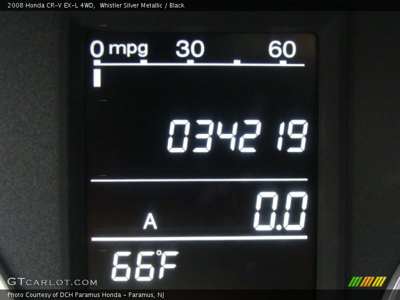 Whistler Silver Metallic / Black 2008 Honda CR-V EX-L 4WD