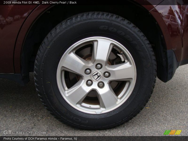 Dark Cherry Pearl / Black 2009 Honda Pilot EX 4WD