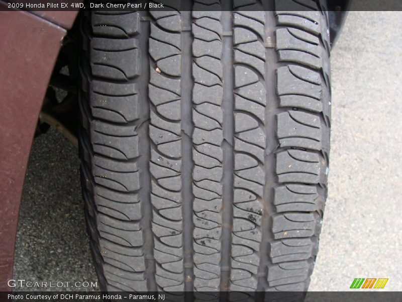 Dark Cherry Pearl / Black 2009 Honda Pilot EX 4WD