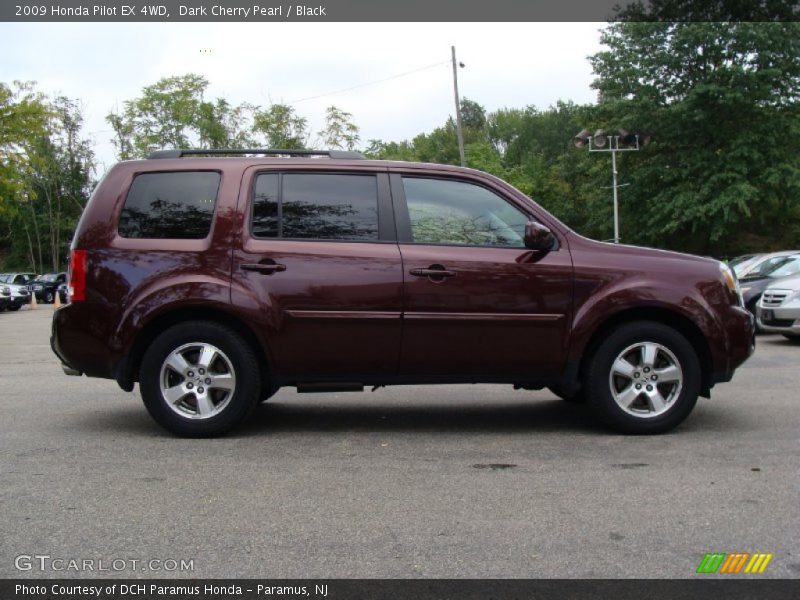 Dark Cherry Pearl / Black 2009 Honda Pilot EX 4WD
