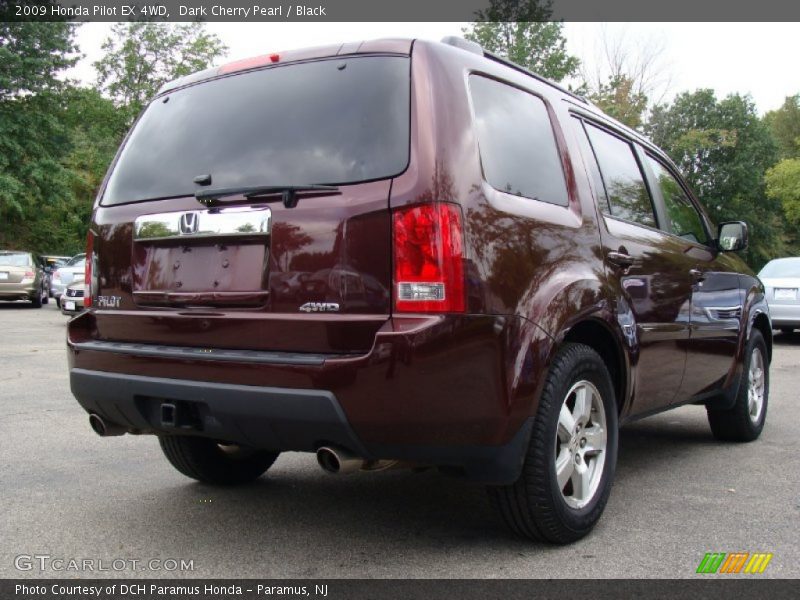 Dark Cherry Pearl / Black 2009 Honda Pilot EX 4WD