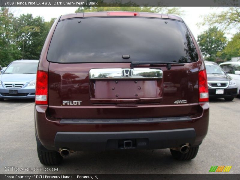 Dark Cherry Pearl / Black 2009 Honda Pilot EX 4WD