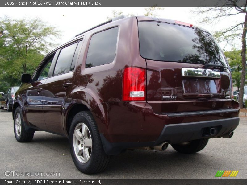 Dark Cherry Pearl / Black 2009 Honda Pilot EX 4WD