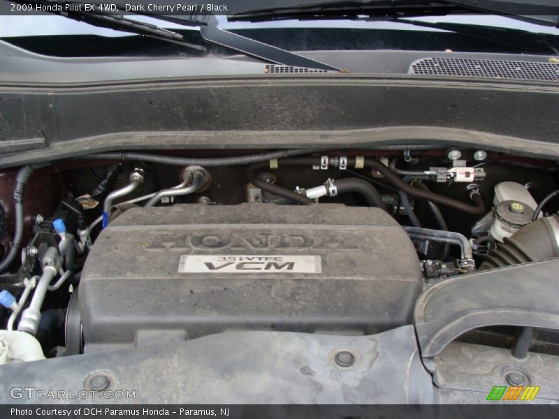 Dark Cherry Pearl / Black 2009 Honda Pilot EX 4WD