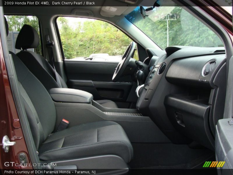 Dark Cherry Pearl / Black 2009 Honda Pilot EX 4WD