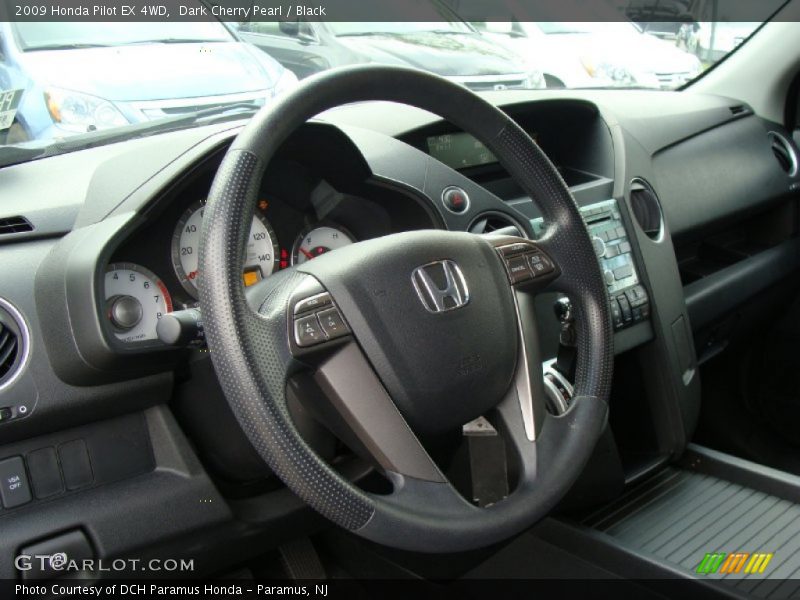 Dark Cherry Pearl / Black 2009 Honda Pilot EX 4WD