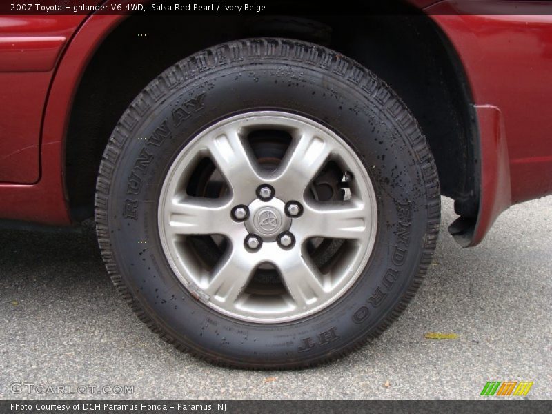 Salsa Red Pearl / Ivory Beige 2007 Toyota Highlander V6 4WD