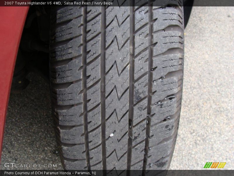 Salsa Red Pearl / Ivory Beige 2007 Toyota Highlander V6 4WD
