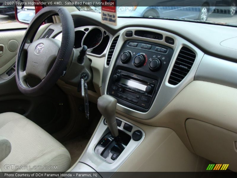 Salsa Red Pearl / Ivory Beige 2007 Toyota Highlander V6 4WD