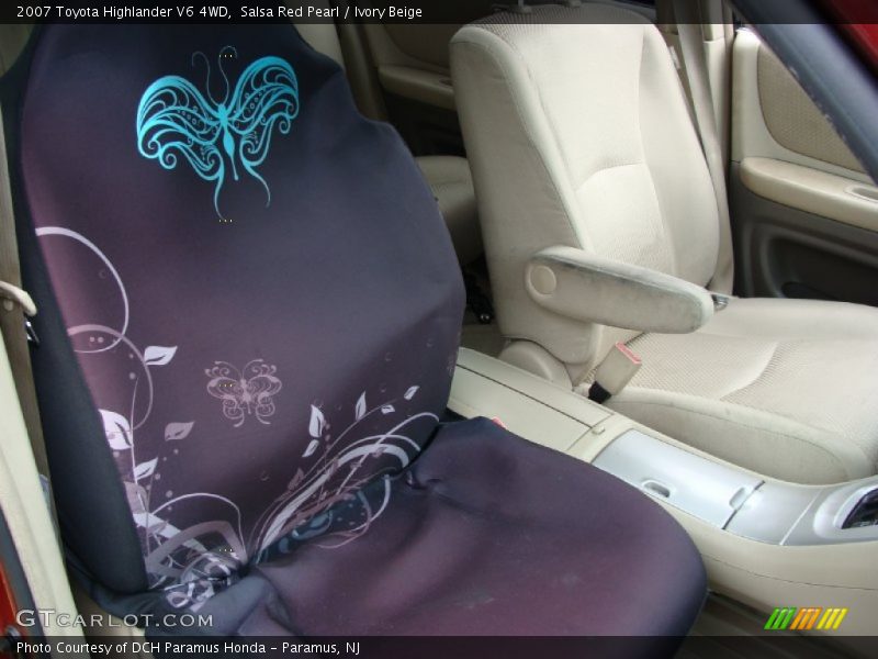 Salsa Red Pearl / Ivory Beige 2007 Toyota Highlander V6 4WD