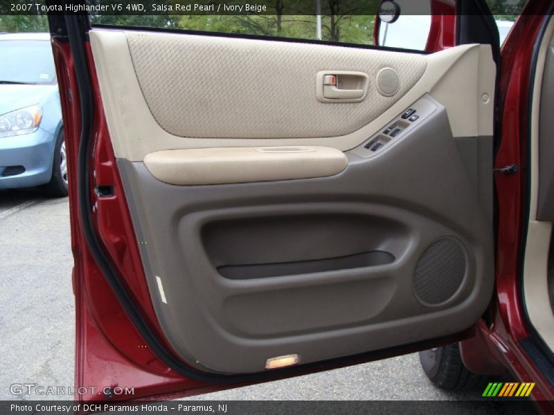 Salsa Red Pearl / Ivory Beige 2007 Toyota Highlander V6 4WD