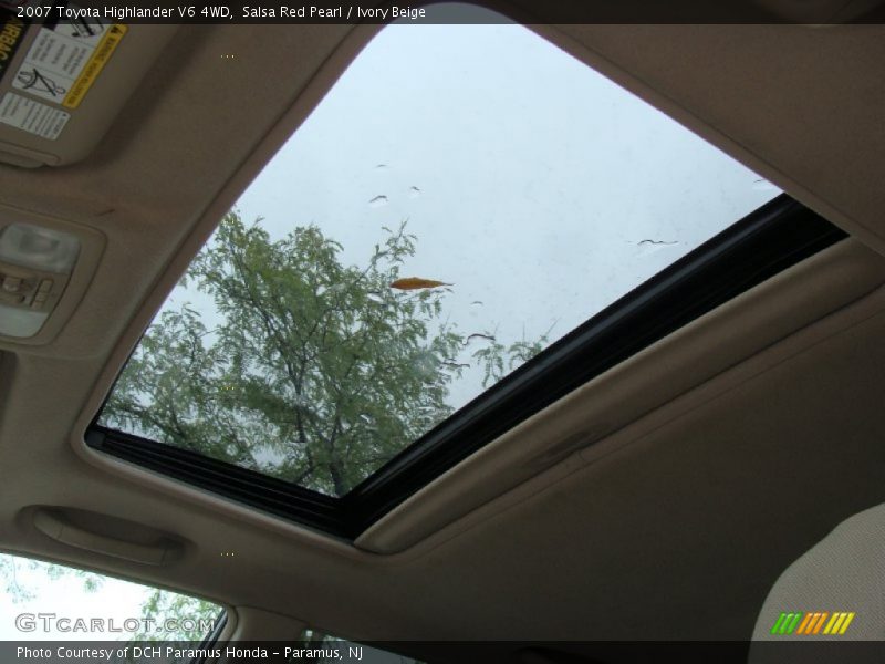 Salsa Red Pearl / Ivory Beige 2007 Toyota Highlander V6 4WD
