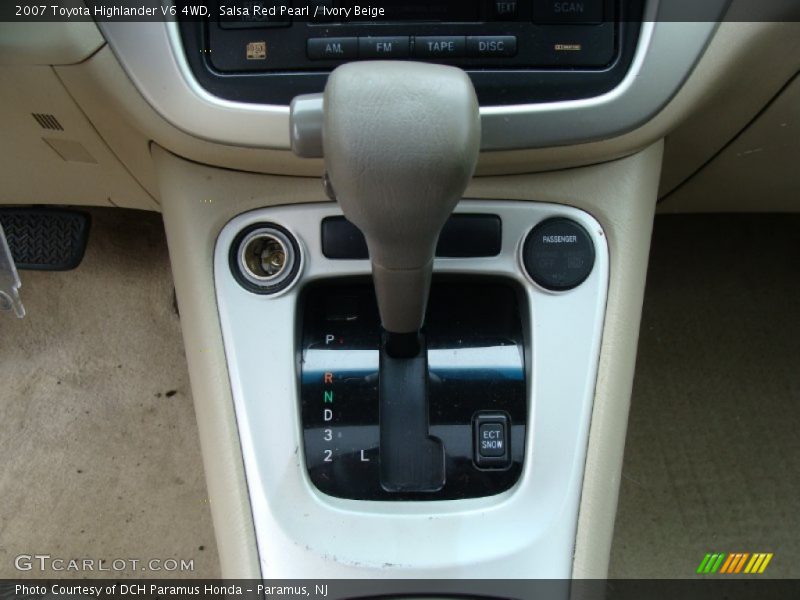 Salsa Red Pearl / Ivory Beige 2007 Toyota Highlander V6 4WD