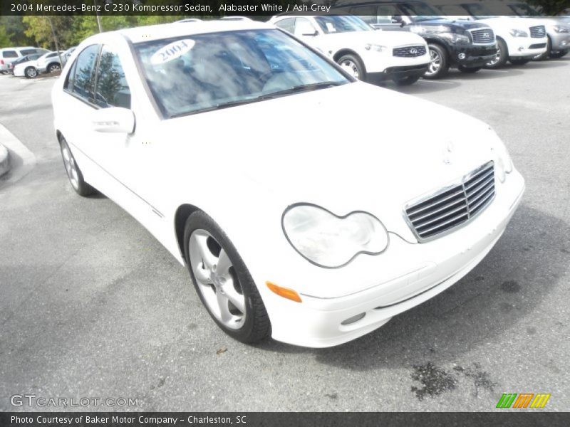 Alabaster White / Ash Grey 2004 Mercedes-Benz C 230 Kompressor Sedan