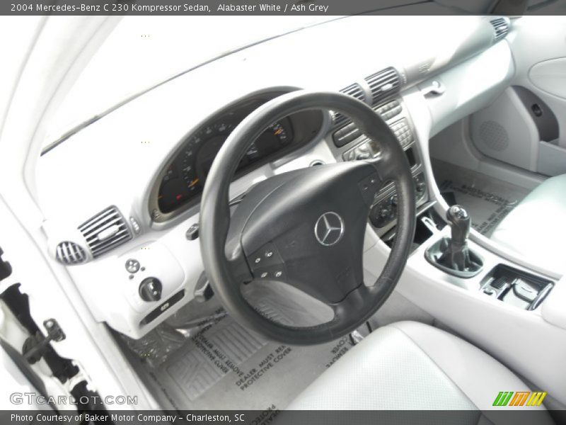 Alabaster White / Ash Grey 2004 Mercedes-Benz C 230 Kompressor Sedan