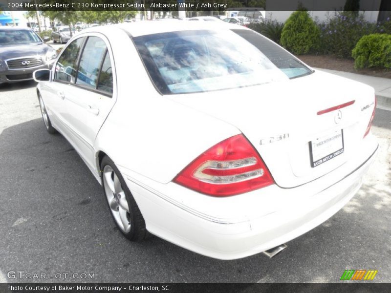 Alabaster White / Ash Grey 2004 Mercedes-Benz C 230 Kompressor Sedan