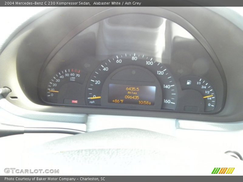 Alabaster White / Ash Grey 2004 Mercedes-Benz C 230 Kompressor Sedan