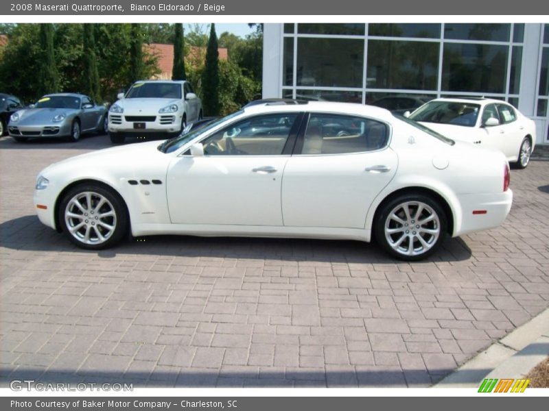 Bianco Eldorado / Beige 2008 Maserati Quattroporte