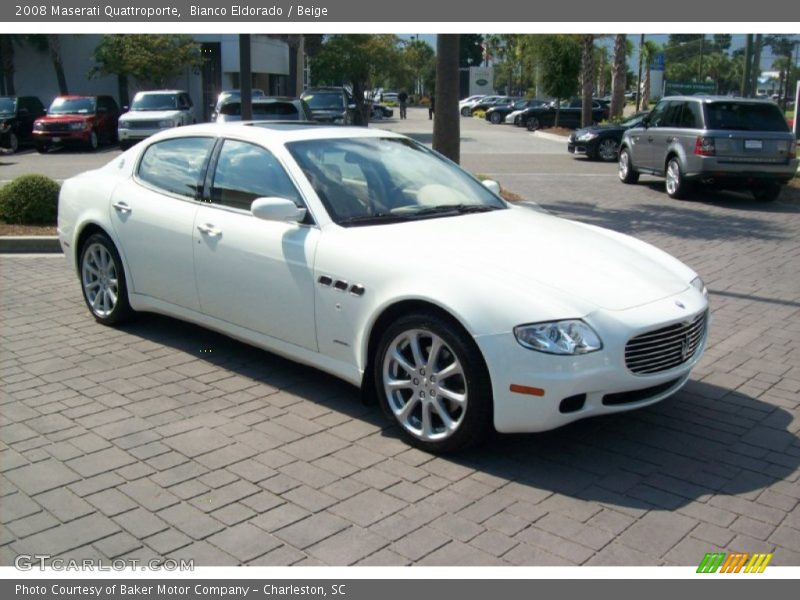 Bianco Eldorado / Beige 2008 Maserati Quattroporte