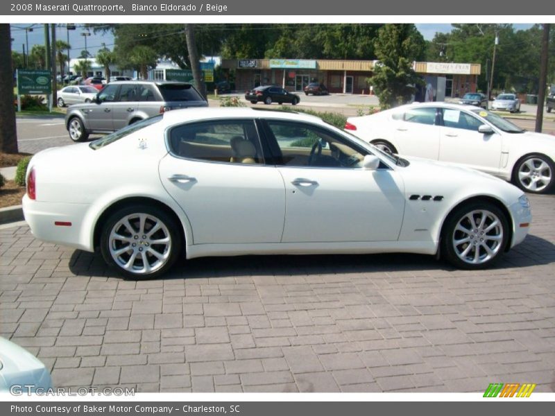 Bianco Eldorado / Beige 2008 Maserati Quattroporte