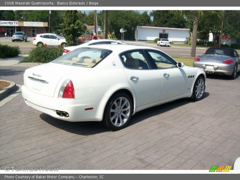 Bianco Eldorado / Beige 2008 Maserati Quattroporte