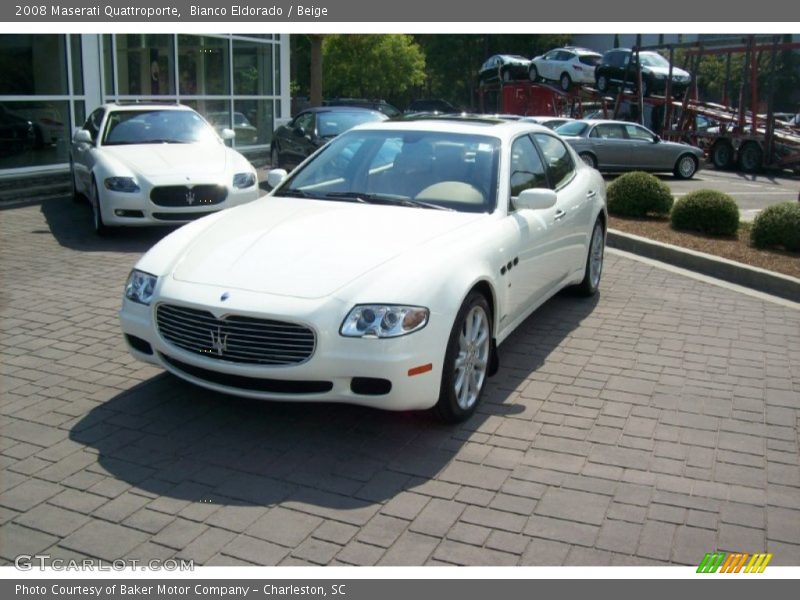 Bianco Eldorado / Beige 2008 Maserati Quattroporte